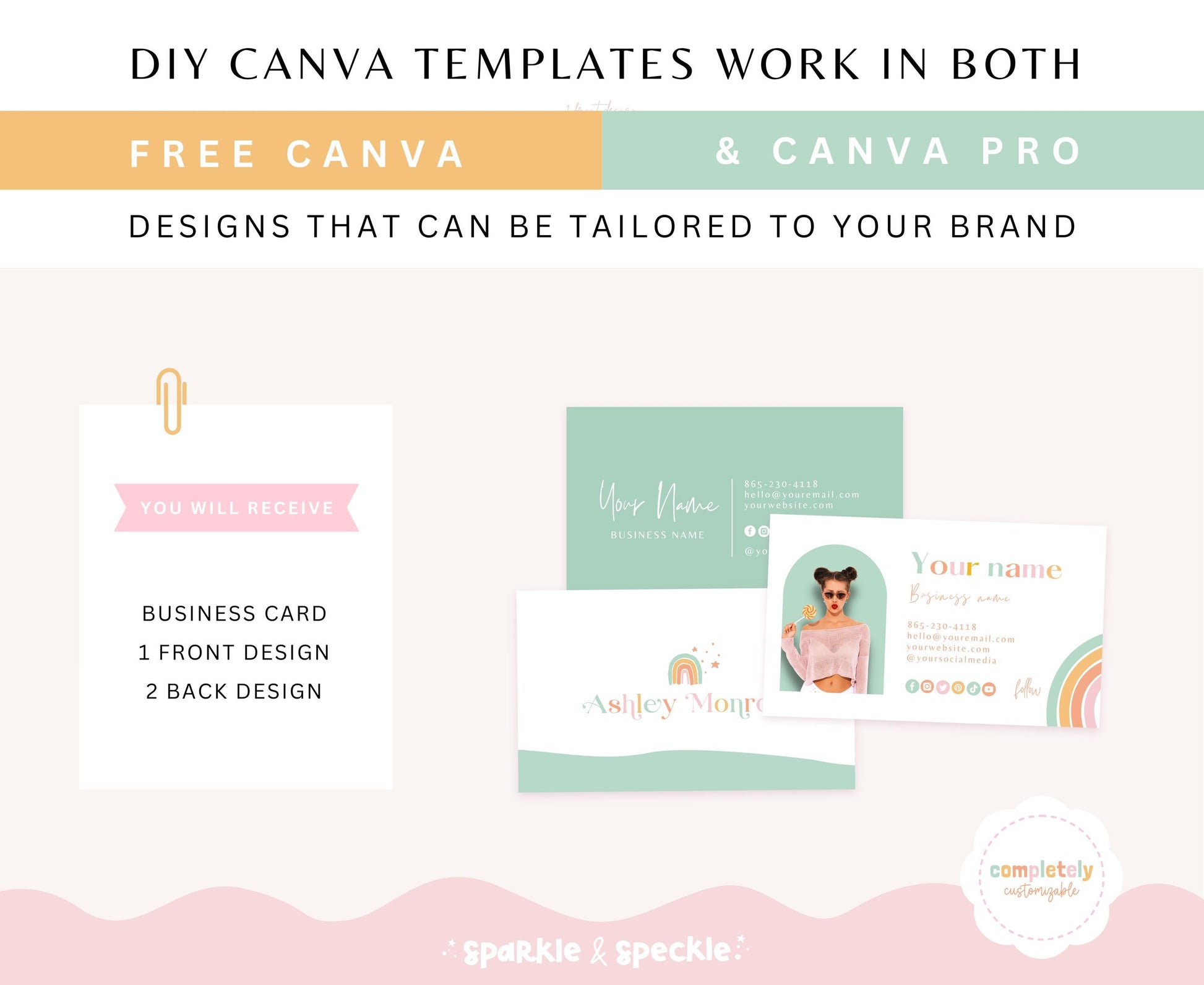 ASHLEY MONROE BUSINESS CARD TEMPLATE