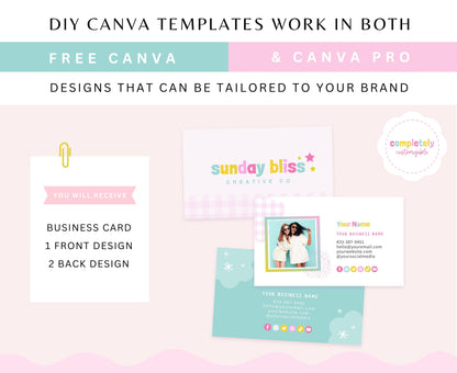 SUNDAY BLISS BUSINESS CARD TEMPLATE