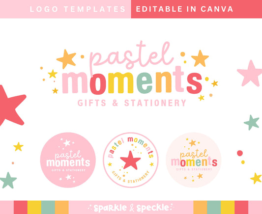 PASTEL MOMENTS LOGO TEMPLATE