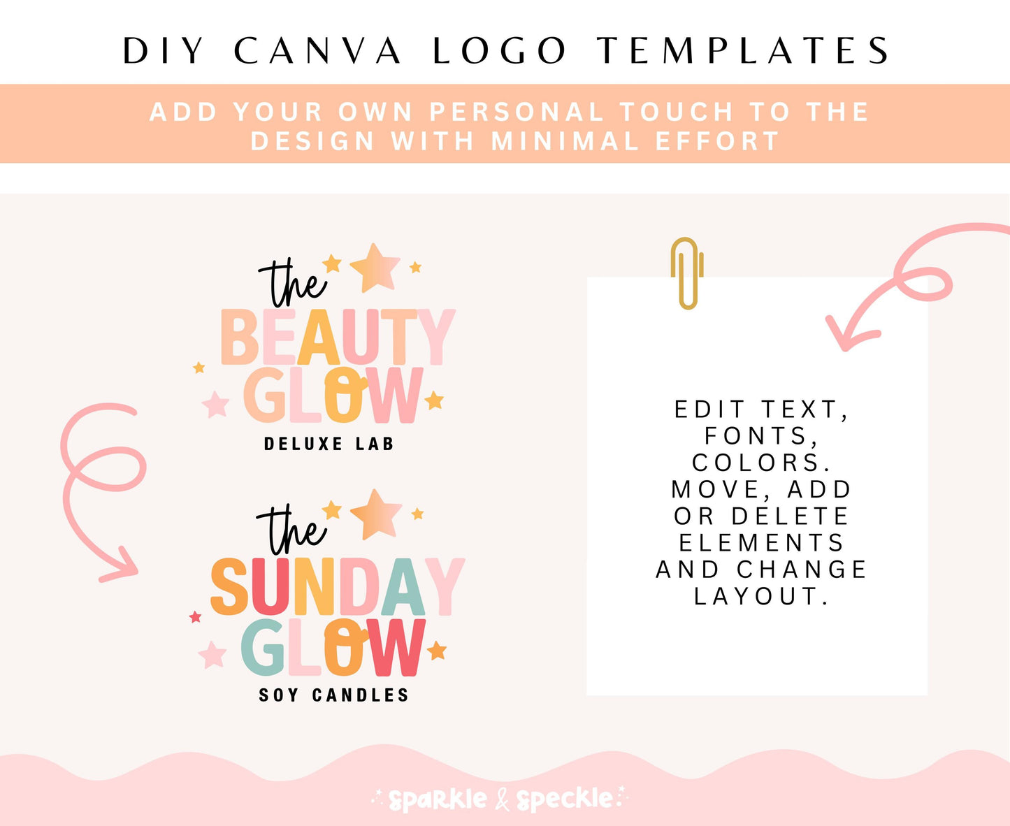 THE BEAUTY GLOW LOGO TEMPLATE