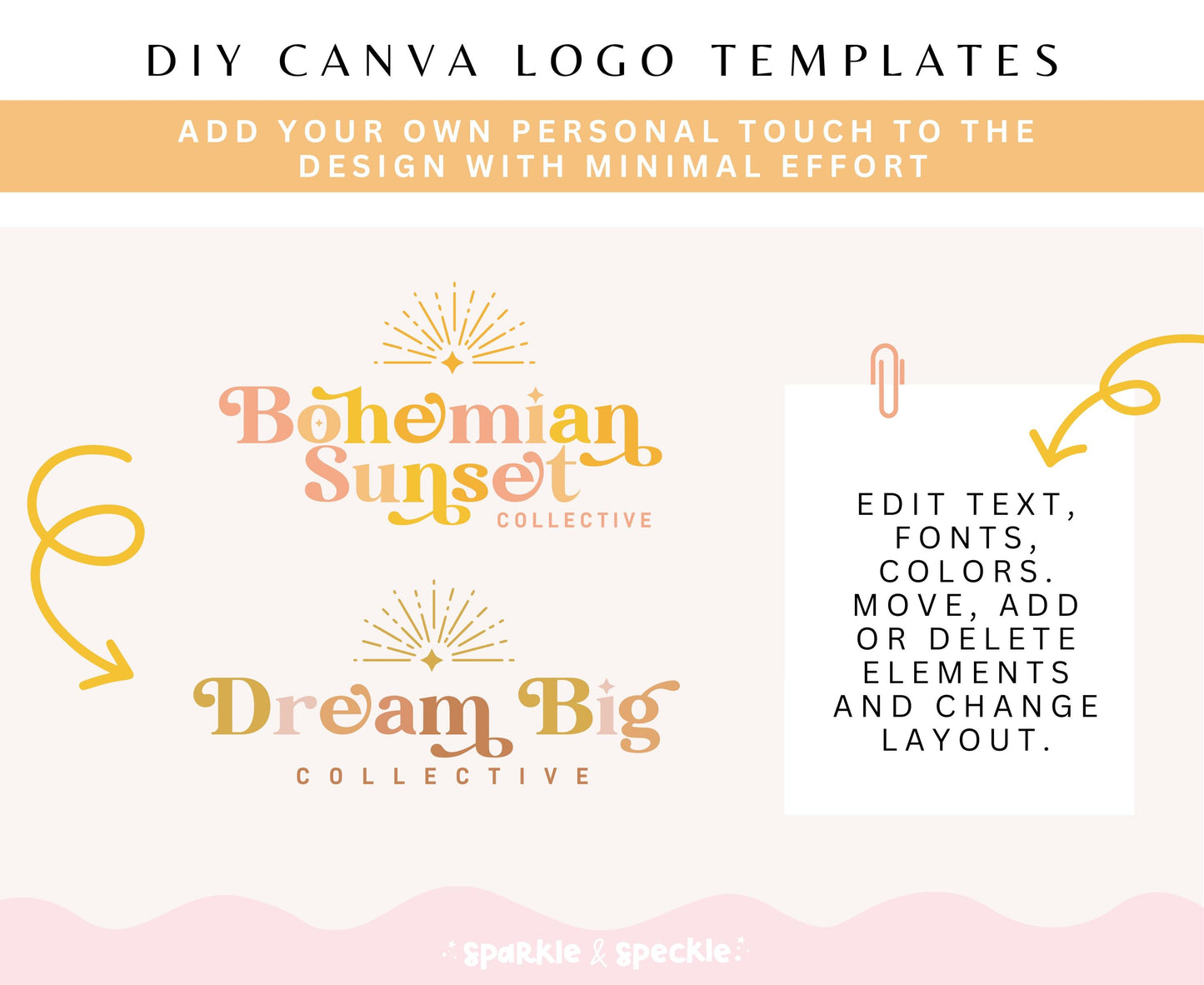 BOHEMIAN SUNSET LOGO TEMPLATE