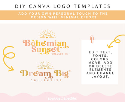 BOHEMIAN SUNSET LOGO TEMPLATE