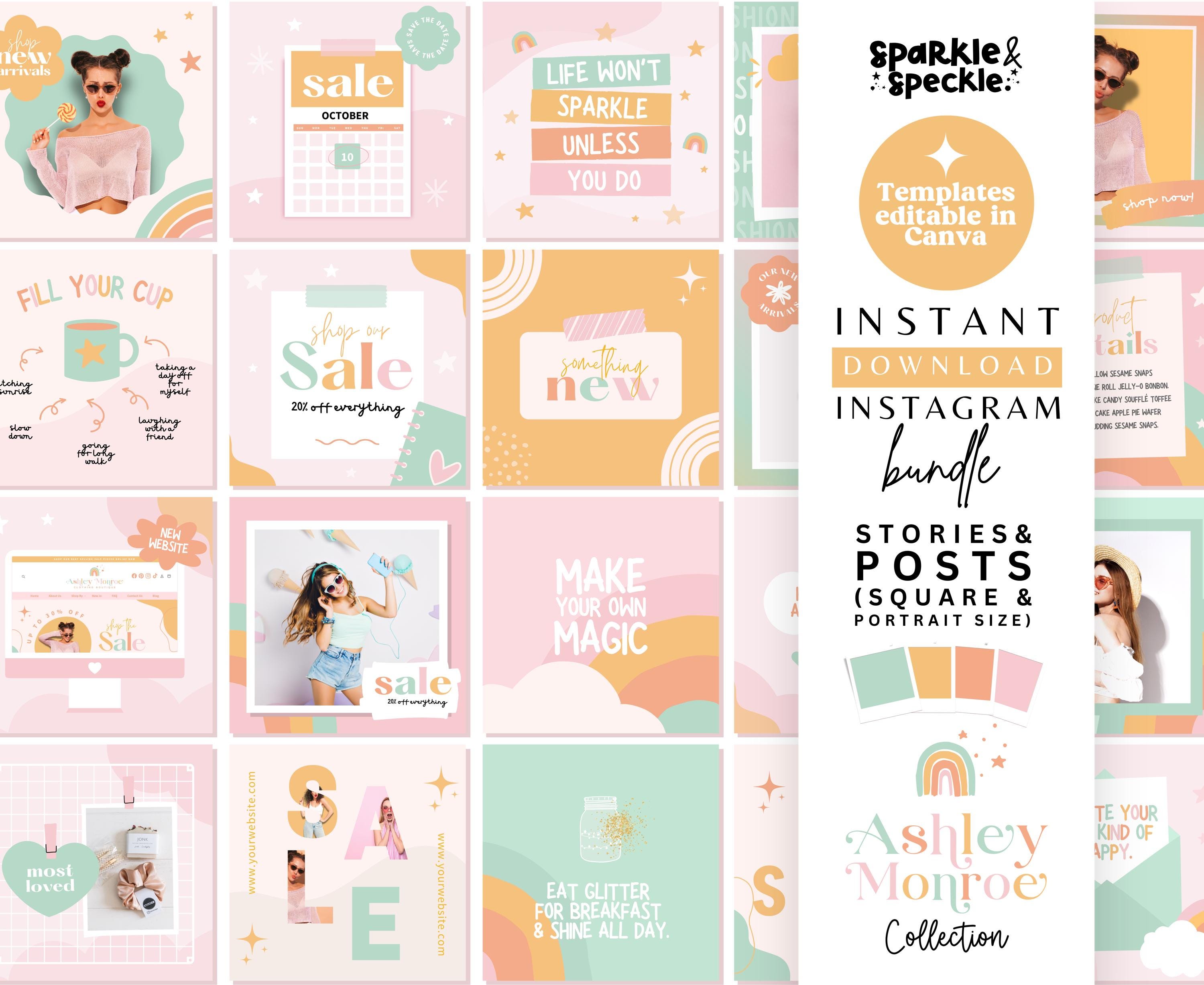 ASHLEY MONROE INSTAGRAM BUNDLE TEMPLATES