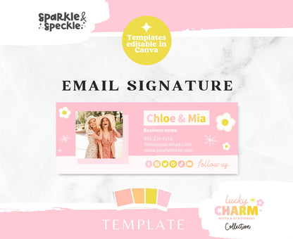 LUCKY CHARM PINK EMAIL SIGNATURE