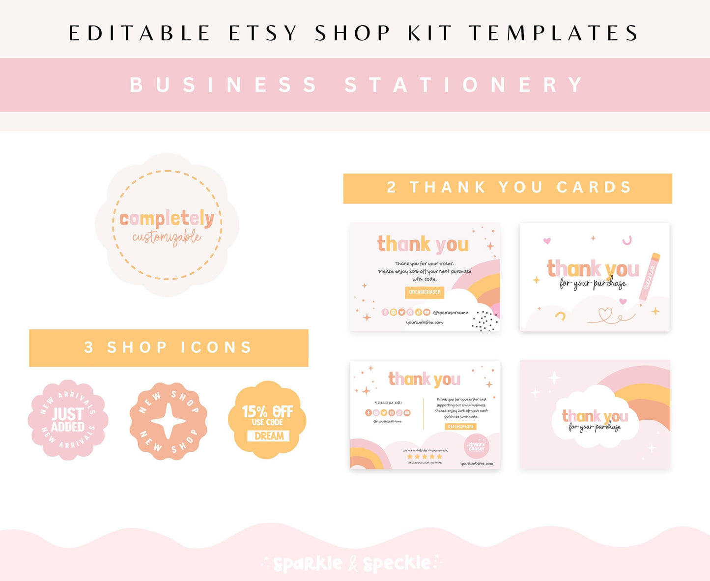 DREAM CHASER ETSY SHOP TEMPLATES