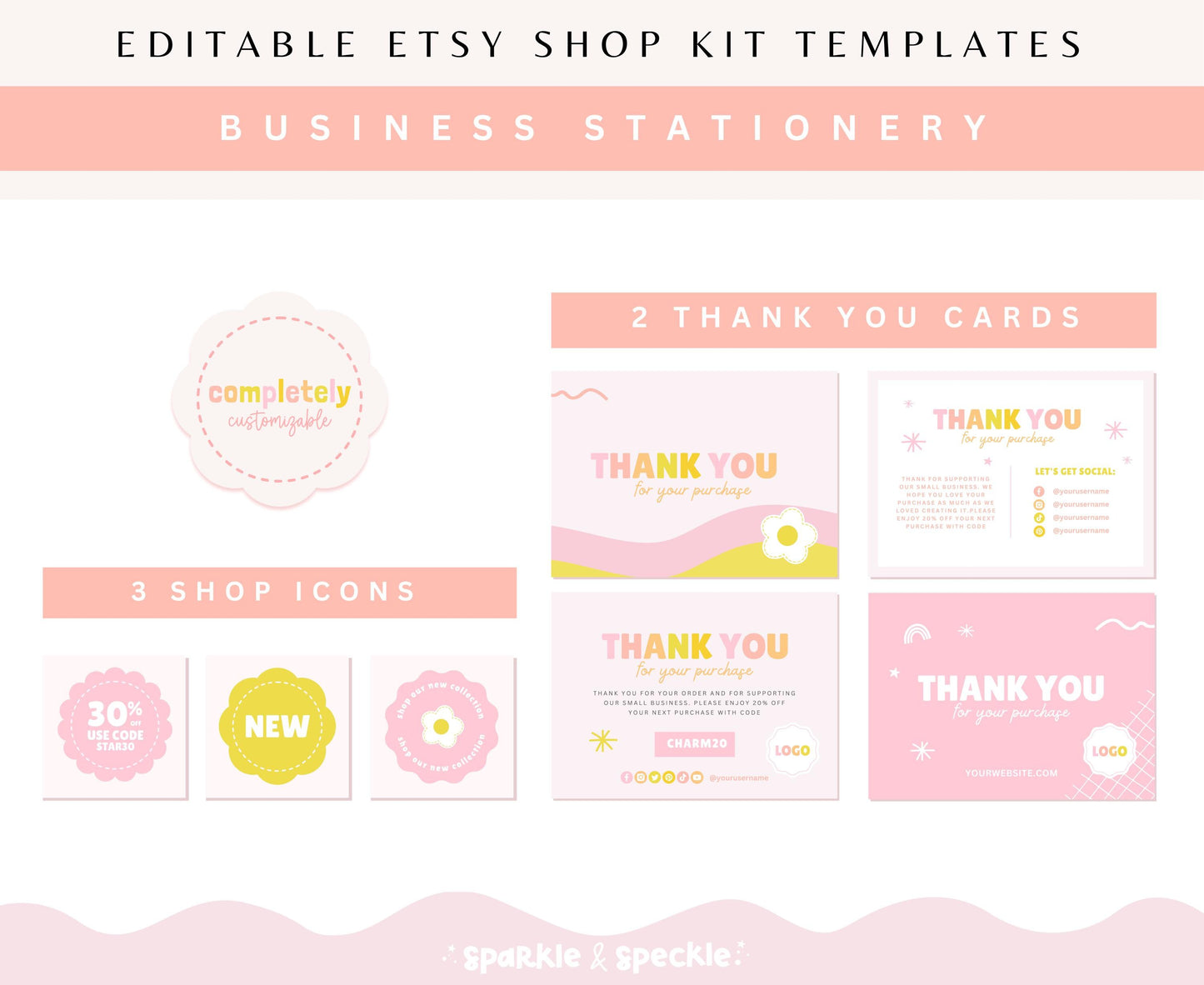 LUCKY CHARM ETSY SHOP TEMPLATES