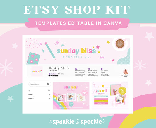 SUNDAY BLISS ETSY SHOP TEMPLATES