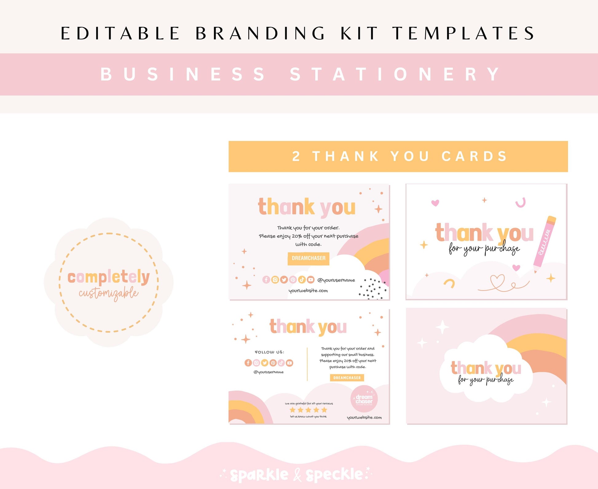 DREAM CHASER BUSINESS BRANDING KIT TEMPLATES