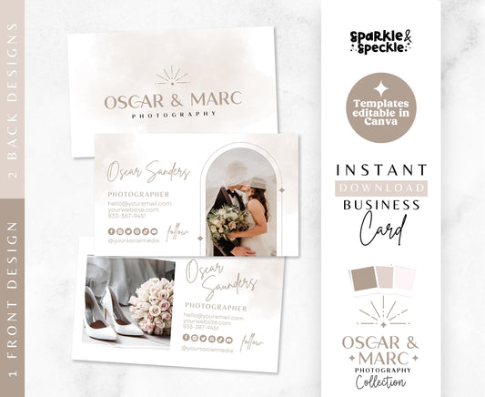 OSCAR & MARC BUSINESS CARD TEMPLATE