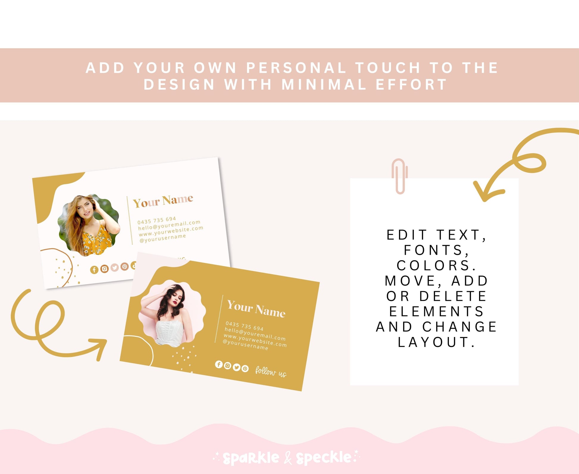 BOHO CRUSH BUSINESS CARD TEMPLATE