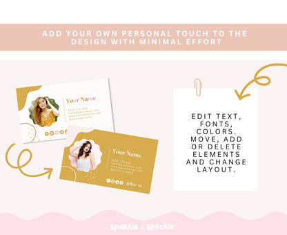 BOHO CRUSH BUSINESS CARD TEMPLATE