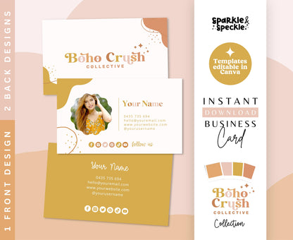 BOHO CRUSH BUSINESS CARD TEMPLATE