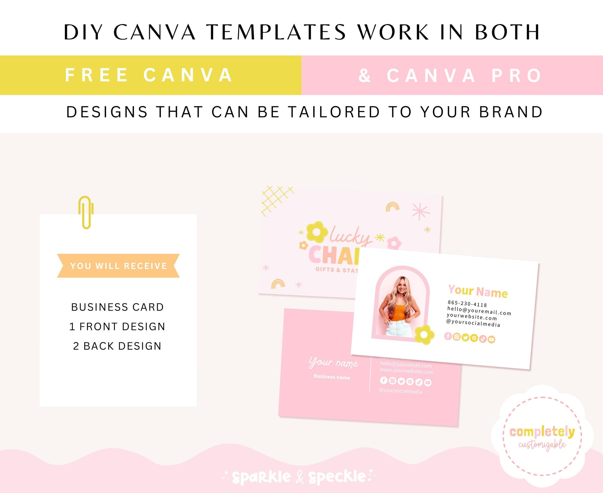 LUCKY CHARM BUSINESS CARD TEMPLATE