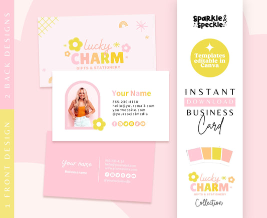 LUCKY CHARM BUSINESS CARD TEMPLATE