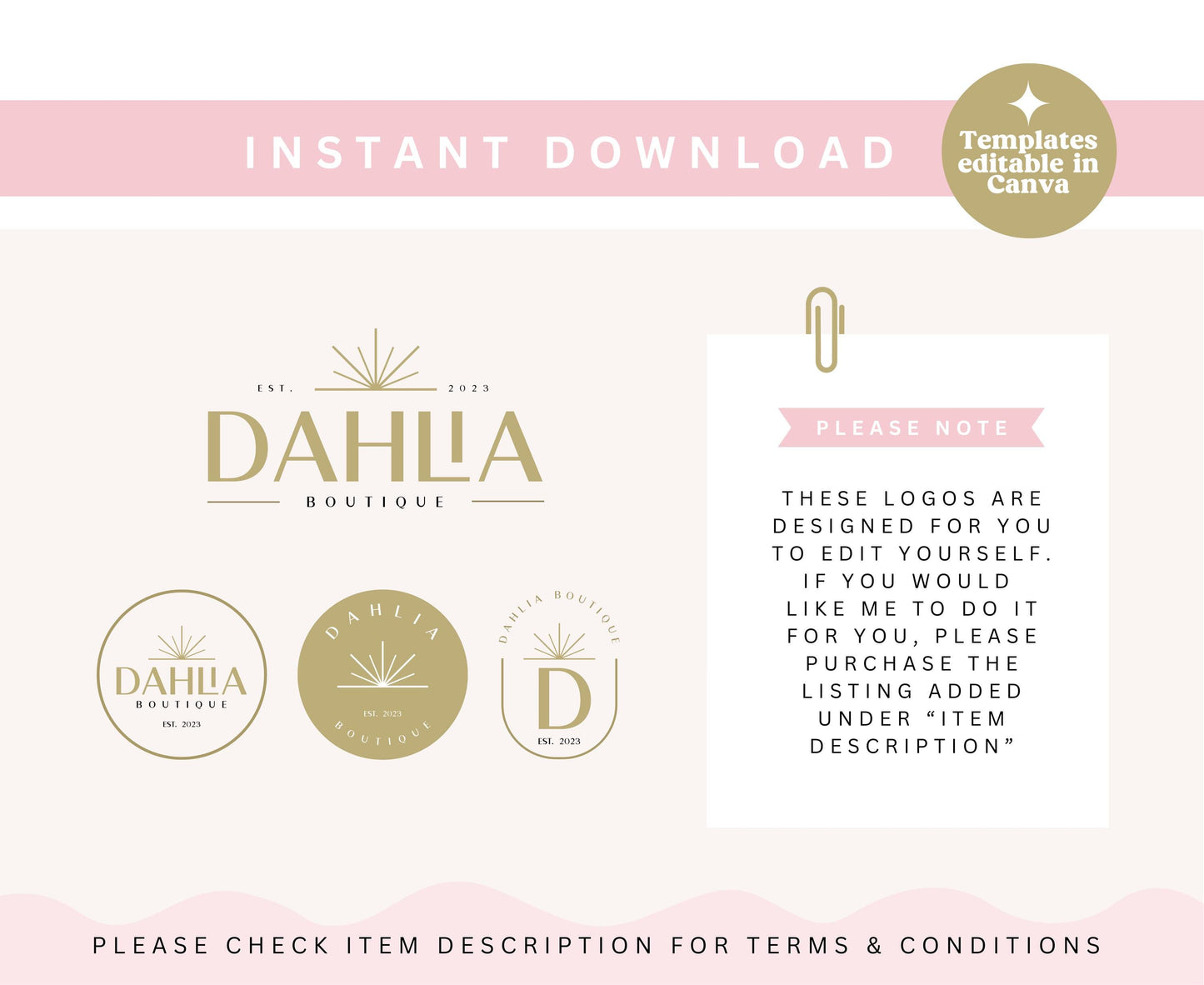 DAHLIA LOGO TEMPLATE