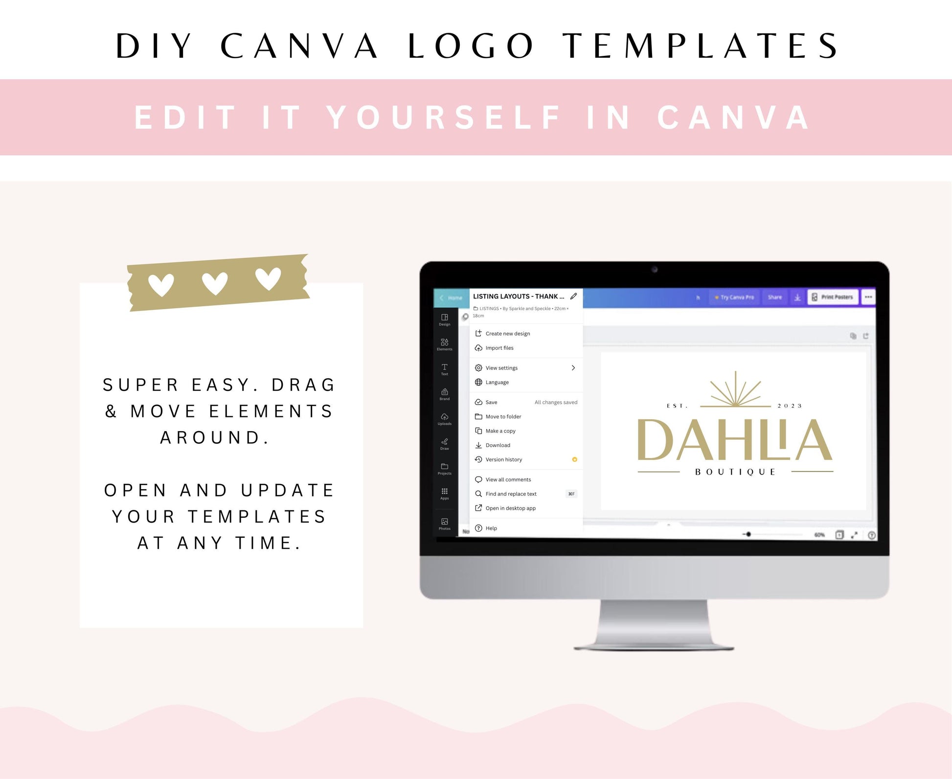 DAHLIA LOGO TEMPLATE