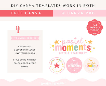 PASTEL MOMENTS LOGO TEMPLATE