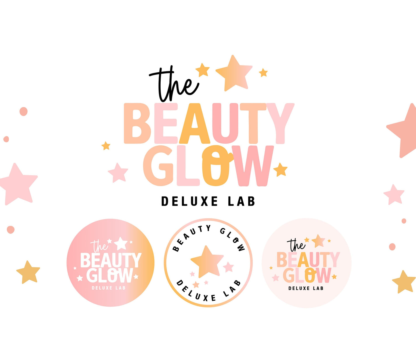 THE BEAUTY GLOW LOGO TEMPLATE